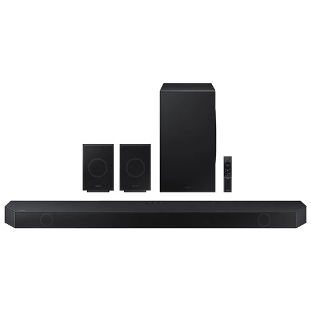 Samsung HW-Q990D/ZC 11.1.4 Channel Sound Bar with Wireless Subwoofer & Up-Firing Rear Speakers - Graphite Black