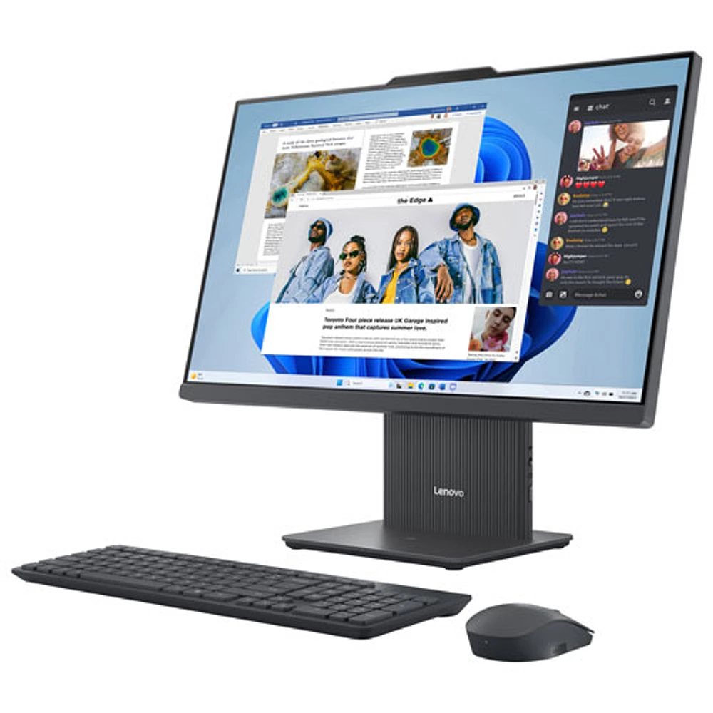 Lenovo Ideacentre AIO 3 Desktop PC - Luna Grey (AMD Ryzen 3 7335U/8GB RAM/512GB SSD/Windows 11)