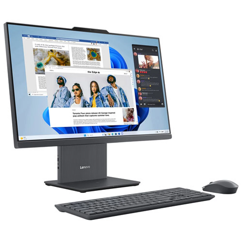 Lenovo Ideacentre AIO 3 Desktop PC - Luna Grey (AMD Ryzen 3 7335U/8GB RAM/512GB SSD/Windows 11)