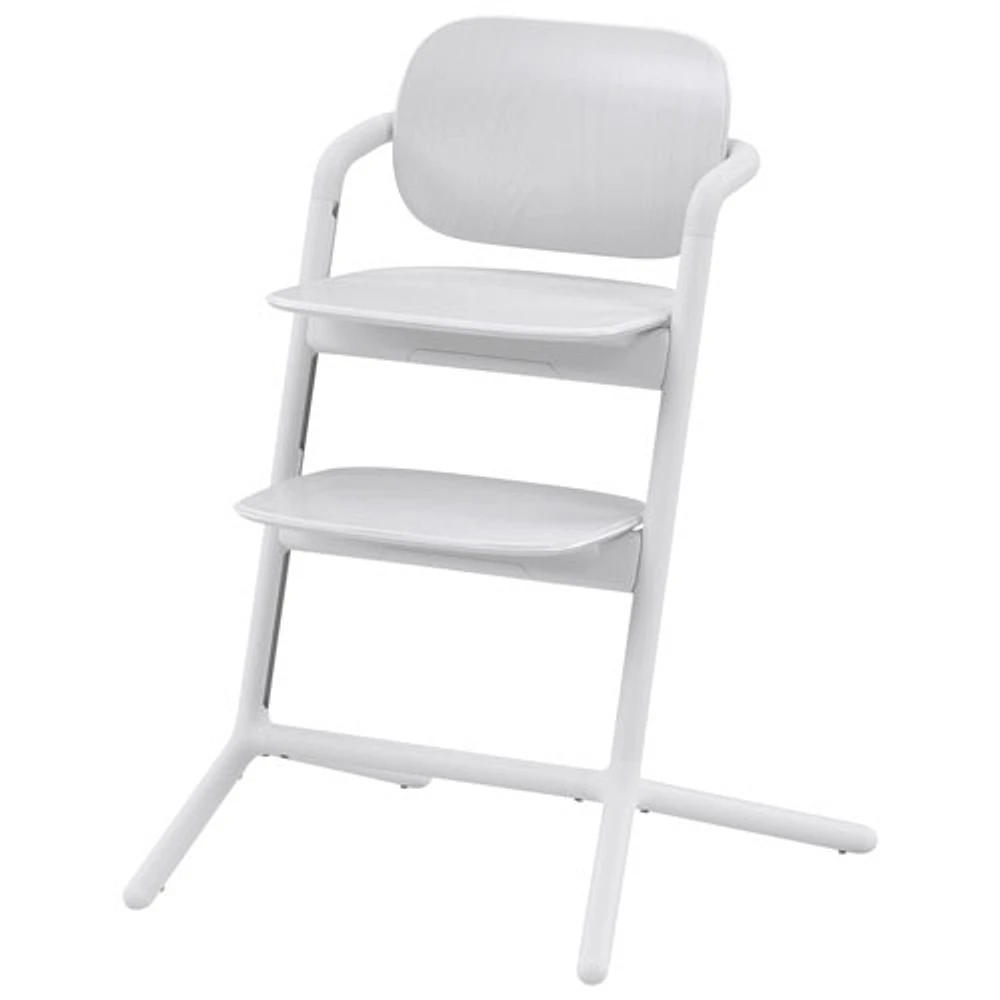 Cybex LEMO 2 4-in-1 High Chair Set with Bouncer Nest, Tray & Baby Set - All White