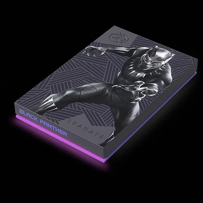 Seagate Wakanda Black Panther FireCuda 2TB USB 3.0 Portable External Hard Drive (STLX2000401) - Black