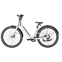 OKAI Stride 500W Step-Through Electric City Bike with up to 64km Battery Life - White