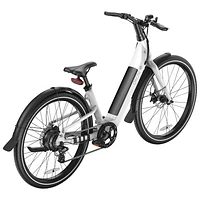 OKAI Stride 500W Step-Through Electric City Bike with up to 64km Battery Life - White