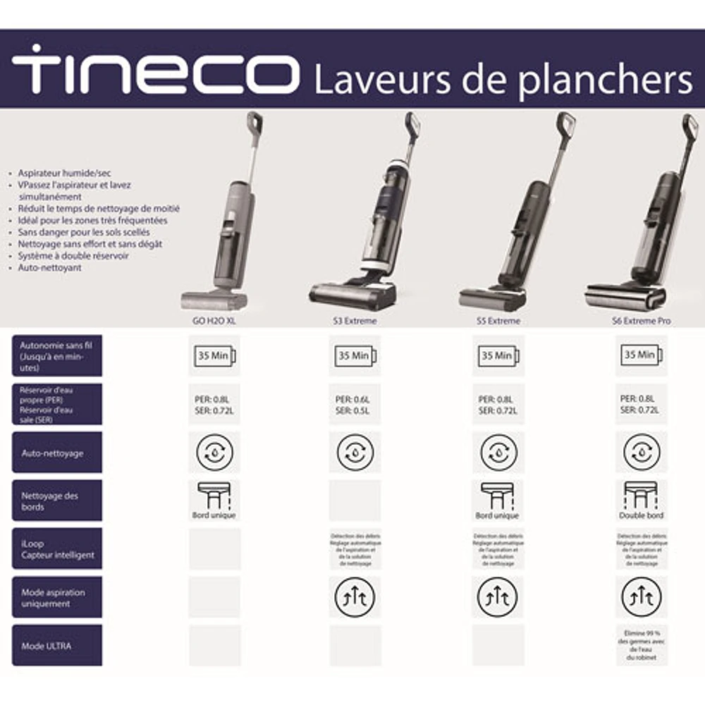 Aspirateur sec/humide Floor One S6 Extreme de Tineco - Noir