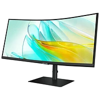 Samsung ViewFinity S6 34" QHD 100Hz 5ms GTG Curved VA LCD FreeSync Gaming Monitor (LS34C654UANXGO)- Black