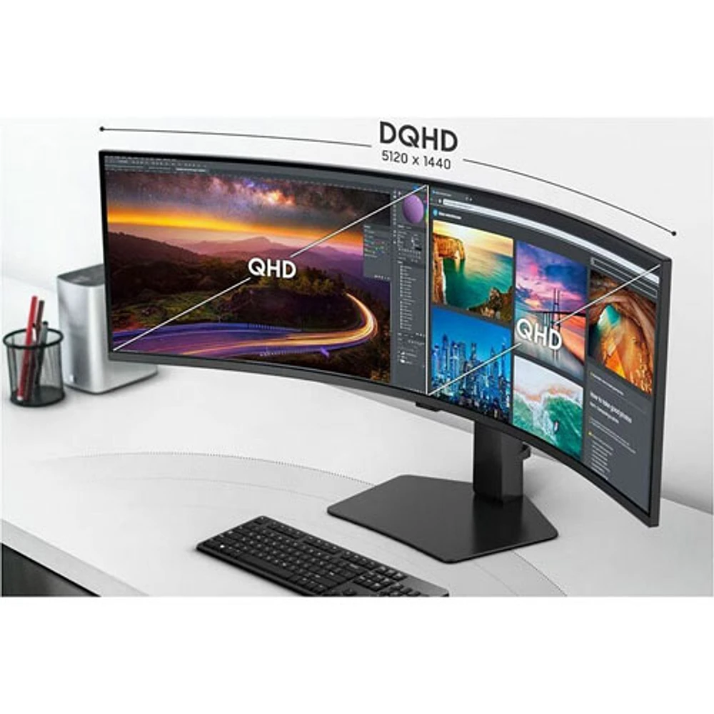 Samsung ViewFinity S9 49" Dual-QHD Super Ultra-Wide 120Hz Curved Business Monitor (LS49C954UANXZA)