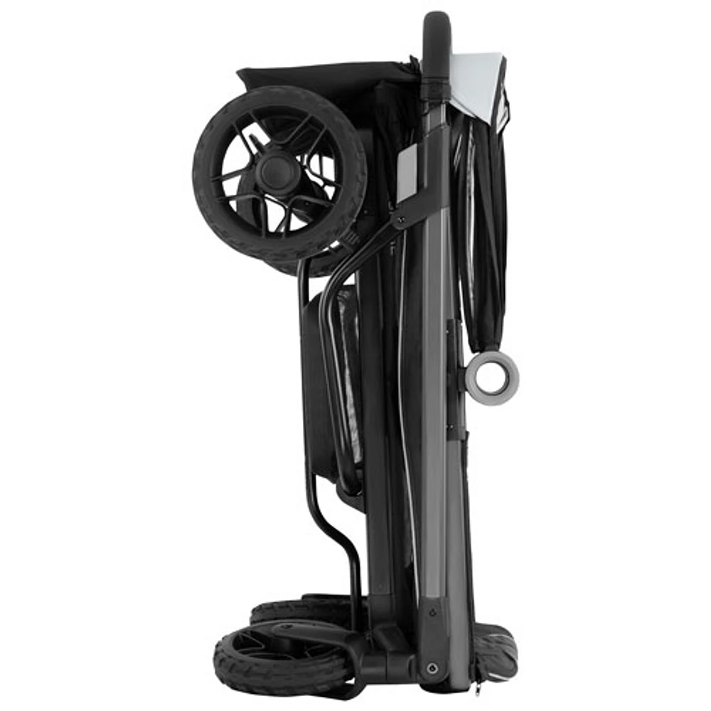 Chariot poussette double Shyft Rideshare d'Evenflo - Noir sterling