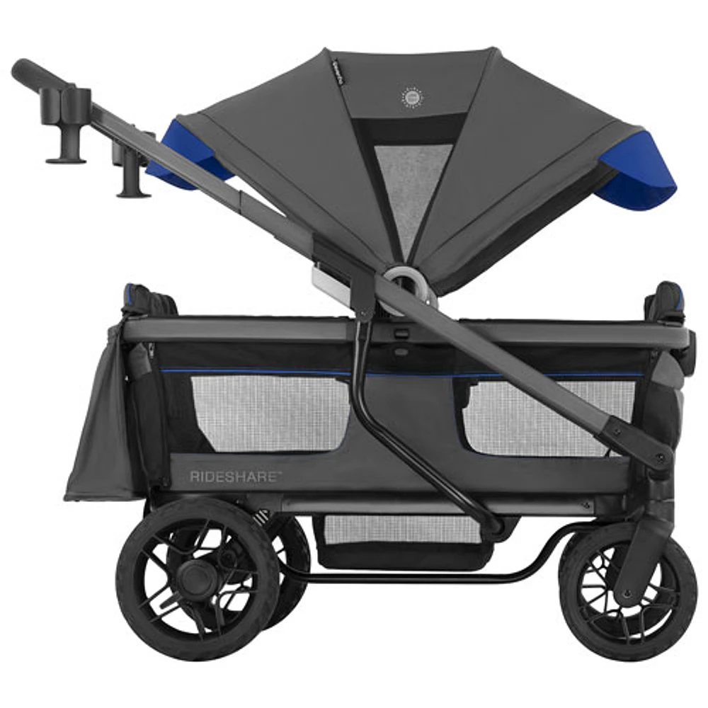 Evenflo Shyft Rideshare Double Stroller Wagon - Electric Blue