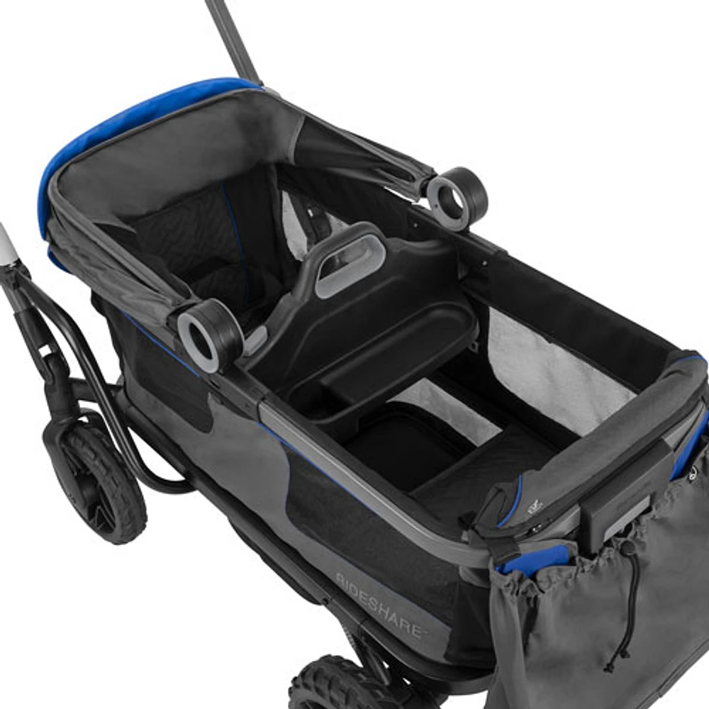 Evenflo Shyft Rideshare Double Stroller Wagon - Electric Blue