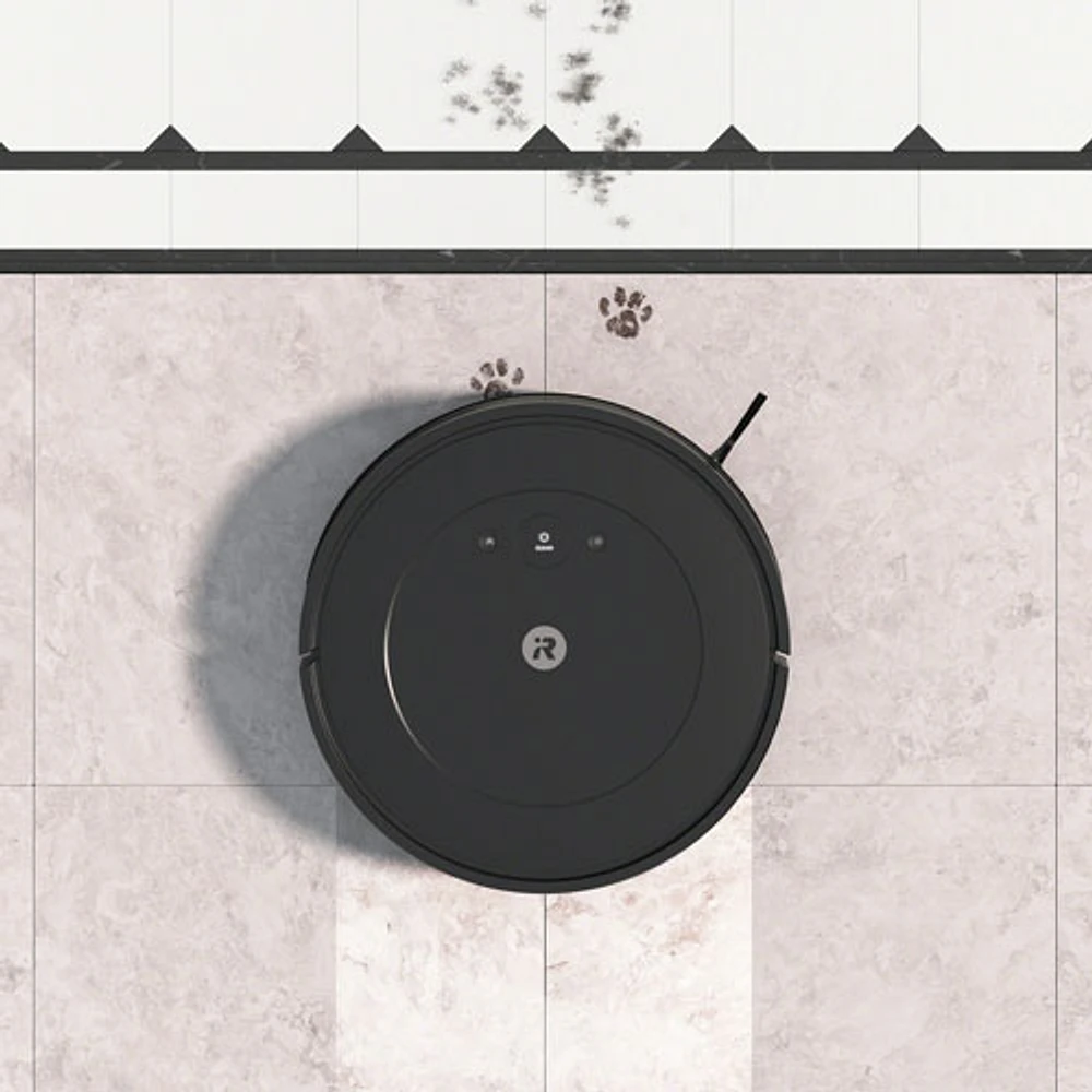 Aspirateur robot et vadrouille connecté Wi-Fi Roomba Combo Essential d'iRobot - Noir