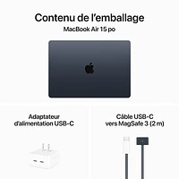 Apple MacBook Air 15" w/ Touch ID (2024) - Midnight (Apple M3 Chip / 256GB SSD / 8GB RAM