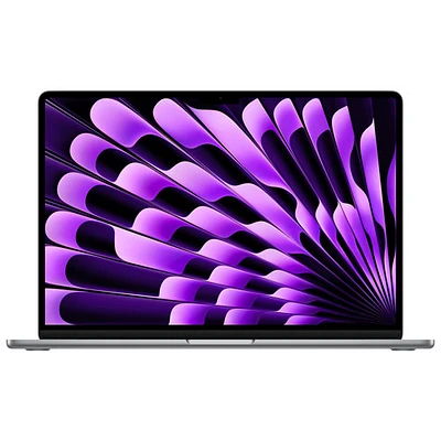 MacBook Air de 15 po avec Touch ID d'Apple (2024) - Gris cosmique (puce M3 d'Apple/SSD 512 Go/RAM 16 Go) - Français