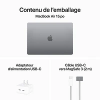 Apple MacBook Air 15" w/ Touch ID (2024) - Space Grey (Apple M3 Chip / 512GB SSD / 16GB RAM