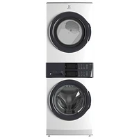 Electrolux 5.1 Cu. Ft. Electric Washer & 8 Cu. Ft. Dryer Laundry Tower (ELTE730CAW) - White