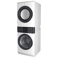 Electrolux 5.1 Cu. Ft. Electric Washer & 8 Cu. Ft. Dryer Laundry Tower (ELTE730CAW) - White