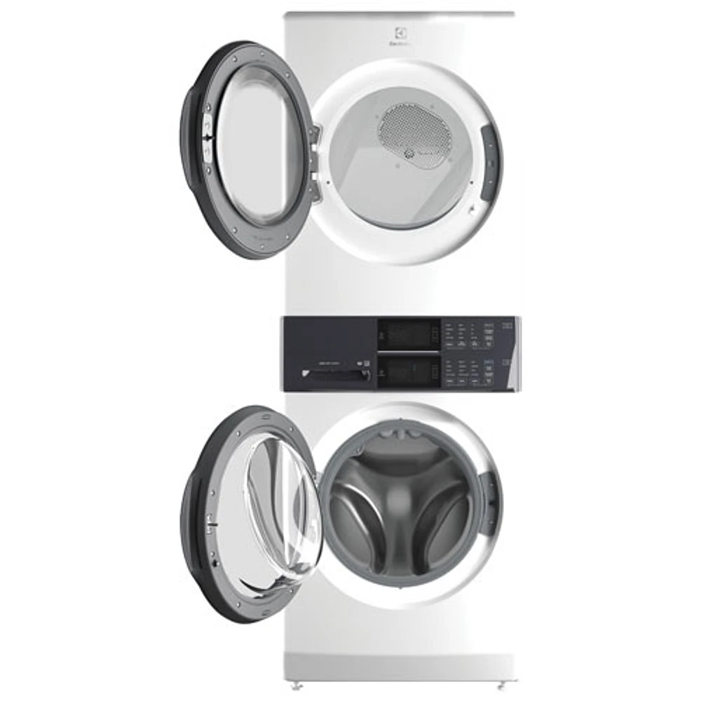 Electrolux 5.1 Cu. Ft. Electric Washer & 8 Cu. Ft. Dryer Laundry Tower (ELTE730CAW) - White