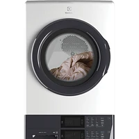 Electrolux 5.1 Cu. Ft. Electric Washer & 8 Cu. Ft. Dryer Laundry Tower (ELTE730CAW) - White