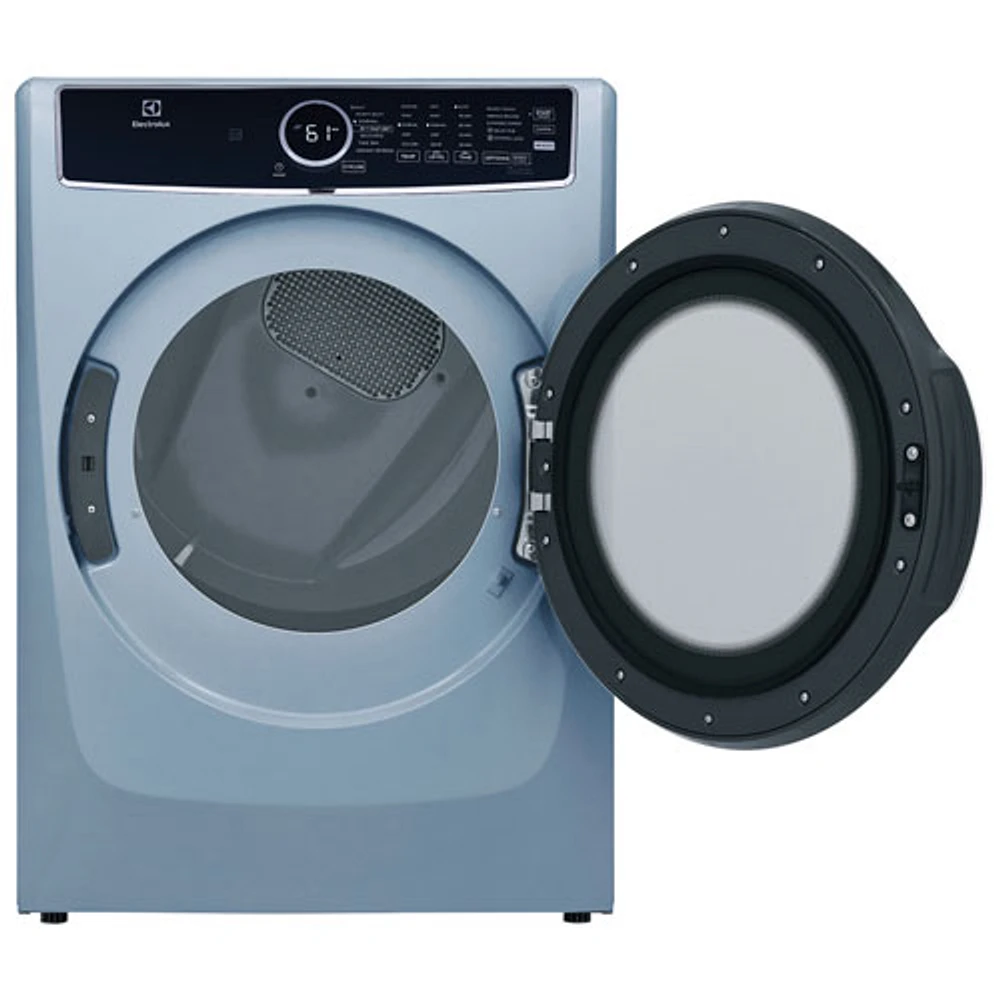 Electrolux 8.0 Cu. Ft. Front Load Electric Steam Dryer (ELFE743CAG) - Glacier Blue