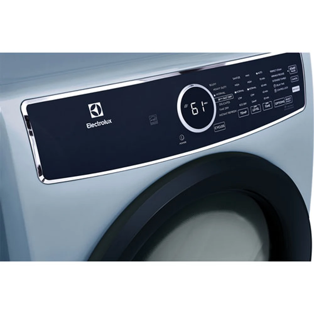 Electrolux 8.0 Cu. Ft. Front Load Electric Steam Dryer (ELFE743CAG) - Glacier Blue