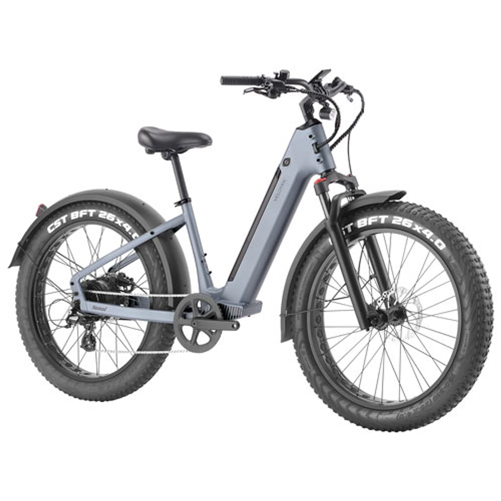 Vélo électrique de trajet à cadre bas Nomad 1 de Velotric (moteur 750 W/autonomie 89 km/vitesse maximale 32 km/h) - Gris - Partenaire de détail exclusif