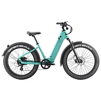 Velotric Nomad 1 Step-Through Commuter Electric Bike (750W Motor / 89km Range / 32km/h Top Speed) - Cyan - Exclusive Retail Partner