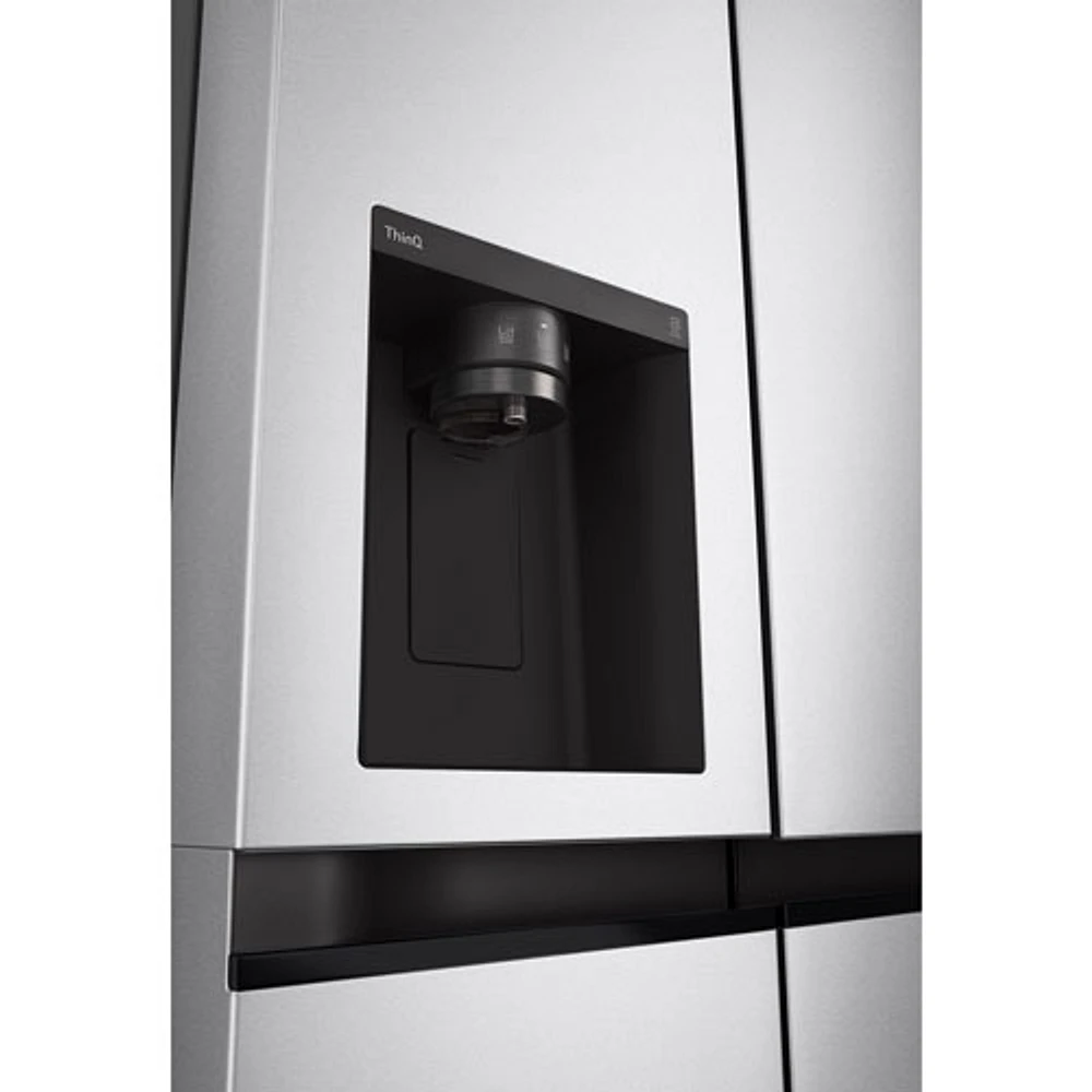 LG 36" 22.5 Cu. Ft. Side-By-Side Refrigerator with Water & Ice Dispenser (LS23C4230V) - Metal Sorbet