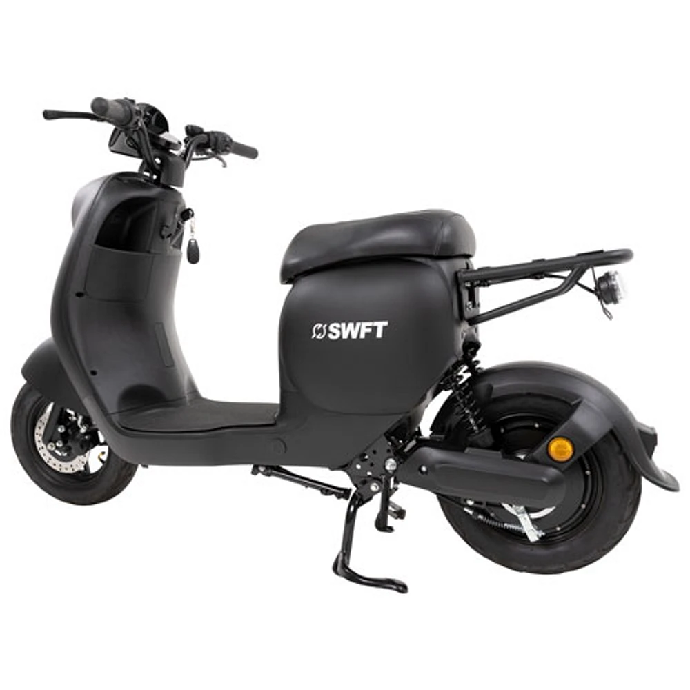 SWFT MAXX G Electric Moped (400W Motor / 90km Range / 32km/h Top Speed)- Black