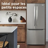 Frigidaire Gallery 30" 20 Cu. Ft. French Door Refrigerator w/Water Dispenser (GRFN2023AF) - Stainless Steel