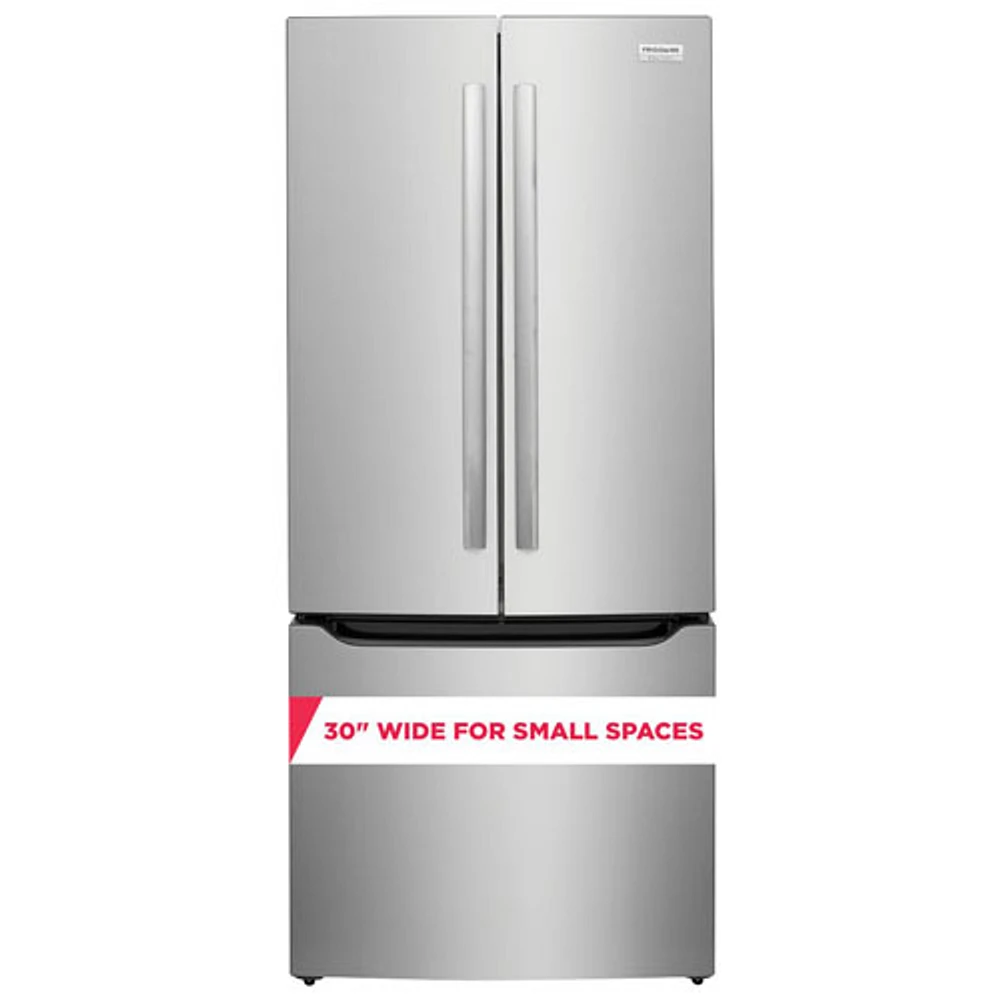 Frigidaire Gallery 30" 20 Cu. Ft. French Door Refrigerator w/Water Dispenser (GRFN2023AF) - Stainless Steel