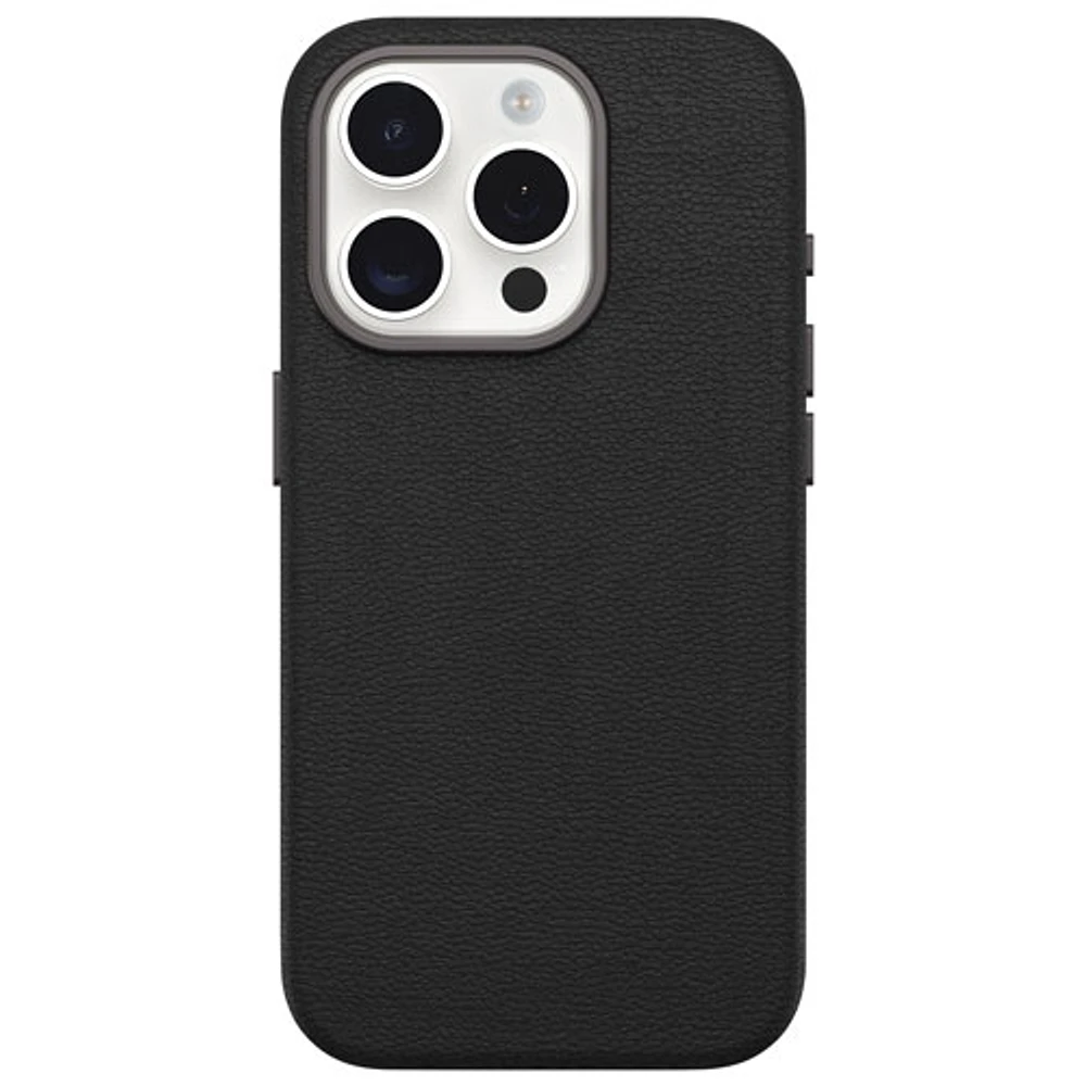 tui rigide ajusté en cuir de cactus Symmetry d'OtterBox pour iPhone 15 Pro