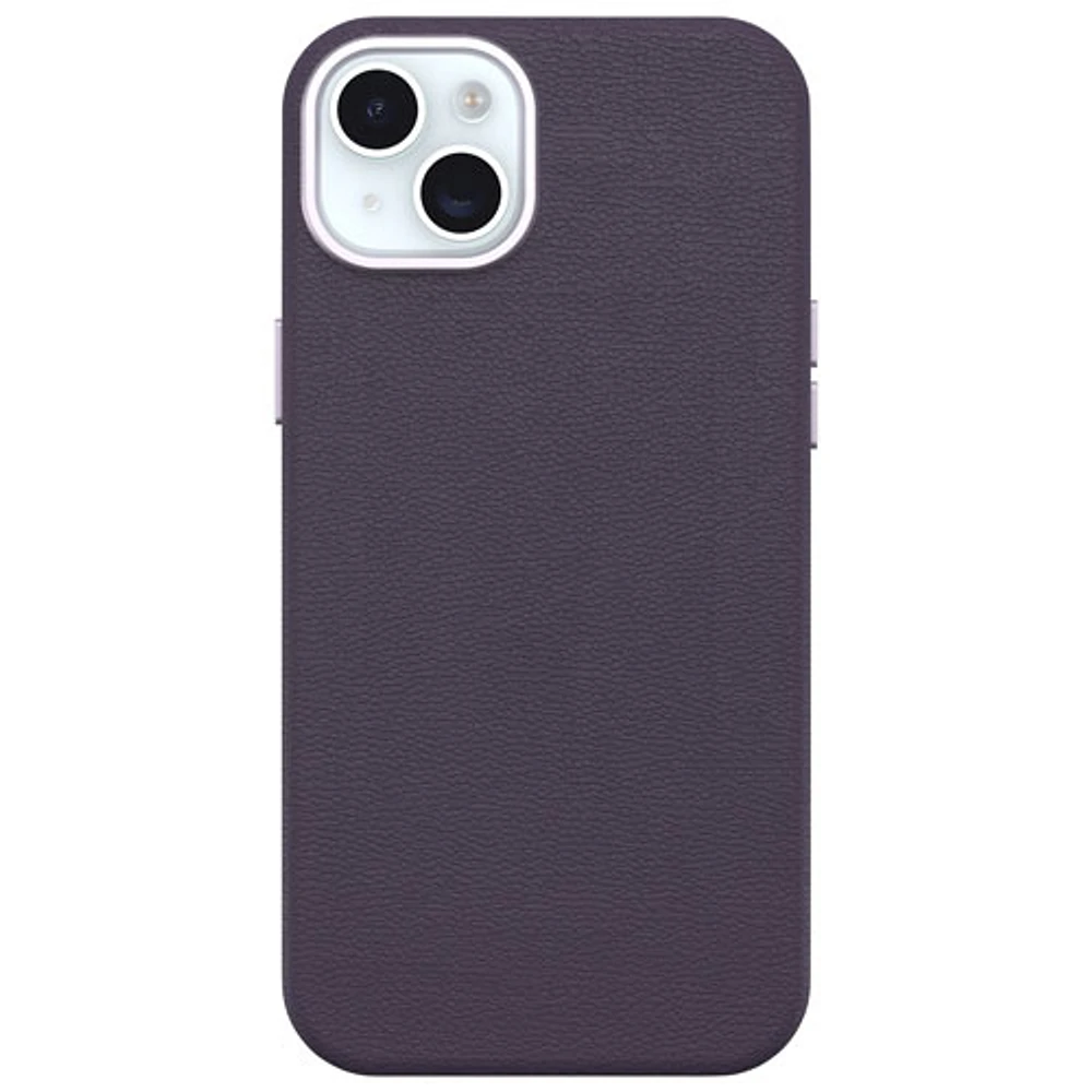 OtterBox Symmetry Cactus Leather Fitted Hard Shell Case for iPhone 15 Plus - Purple