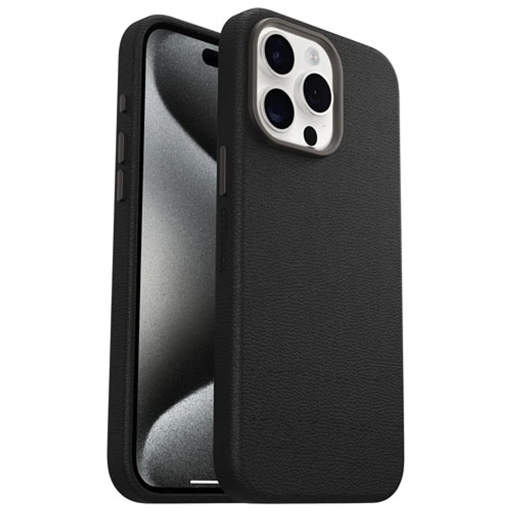 tui rigide ajusté en cuir de cactus Symmetry d'OtterBox pour iPhone 15 Pro Max