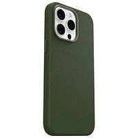 Étui rigide ajusté en cuir de cactus Symmetry d'OtterBox pour iPhone 15 Pro Max - Vert