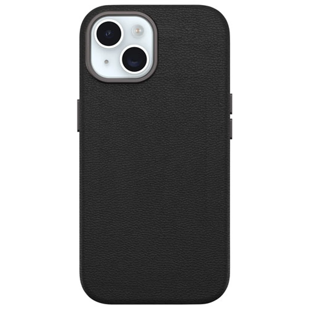 tui rigide ajusté en cuir de cactus Symmetry d'OtterBox pour iPhone 15