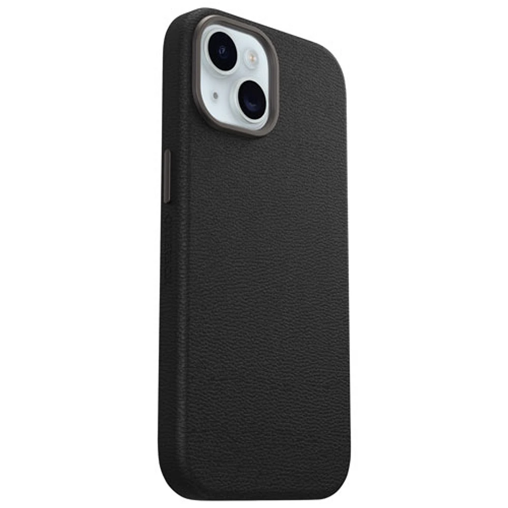 tui rigide ajusté en cuir de cactus Symmetry d'OtterBox pour iPhone 15