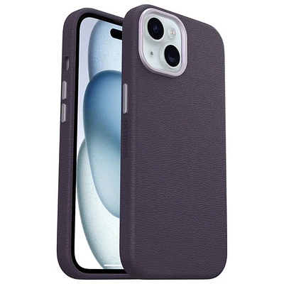 OtterBox Symmetry Cactus Leather Fitted Hard Shell Case for iPhone 15 - Purple