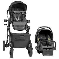 Poussette modulaire Pivot Troop Child & Pet d'Evenflo avec siège d'auto pour bébé LiteMax - Noir Rhodesboro