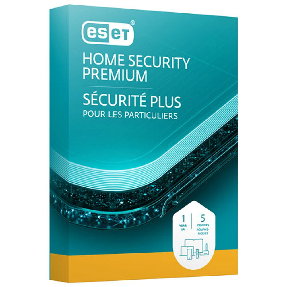 ESET Home Security Premium (PC/Mac) - 5 appareils - 1 an