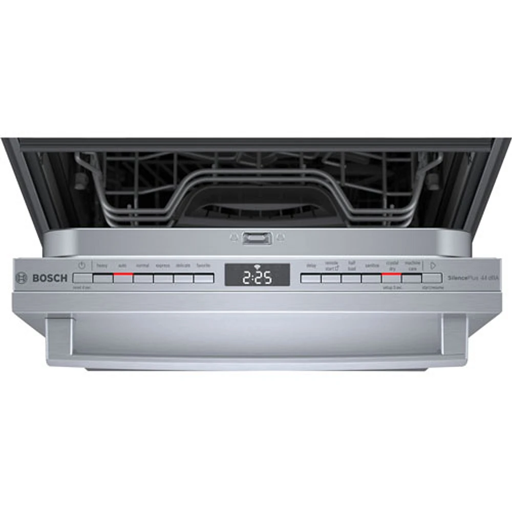 Bosch 18" 44dB Built-In Dishwasher w/ Stainless Steel Tub & Third Rack (SPX68C75UC) - Stainless