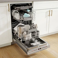 Bosch 18" 44dB Built-In Dishwasher w/ Stainless Steel Tub & Third Rack (SPX68C75UC) - Stainless