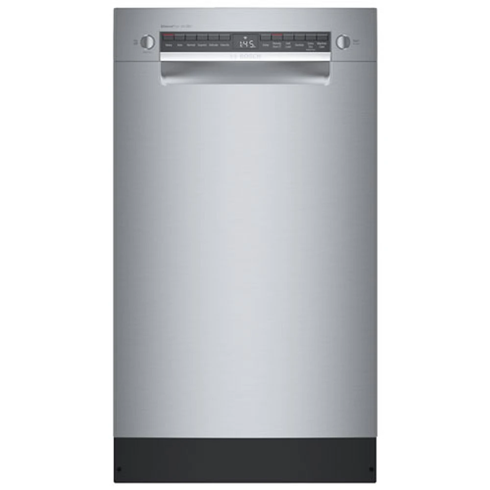 Bosch 18" 44dB Built-In Dishwasher with Stainless Steel Tub & Third Rack (SPE68C75UC) - Stainless Steel