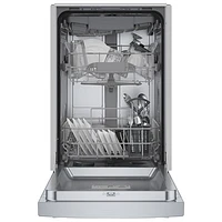 Bosch 18" 46dB Built-In Dishwasher with Stainless Steel Tub & Third Rack (SPE53C55UC) - Stainless Steel