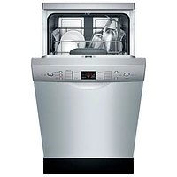 Bosch 18" 46dB Built-In Dishwasher with Stainless Steel Tub & Third Rack (SPE53C55UC) - Stainless Steel