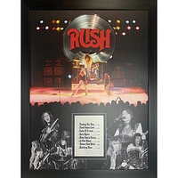 Frameworth The Rush: Firs Album Collage Gold LP Framed Canvas