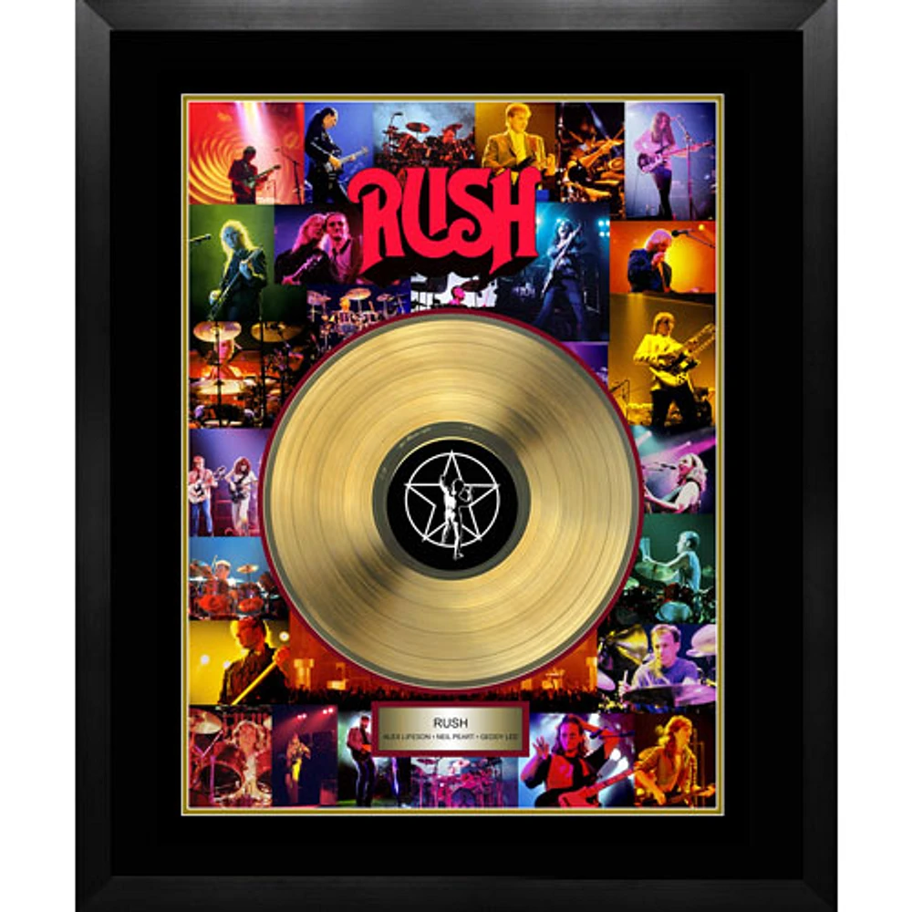 Frameworth The Rush: Clockwork Angels Tour Gold LP Framed Canvas