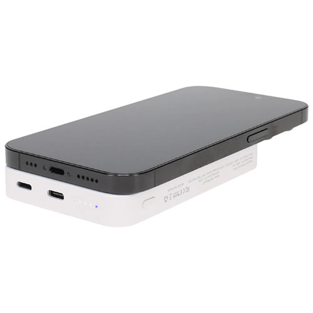 LBT 15W 5000mAh MagSafe Wireless Power Bank with Stand (LBT MS-PB5KWT) - White