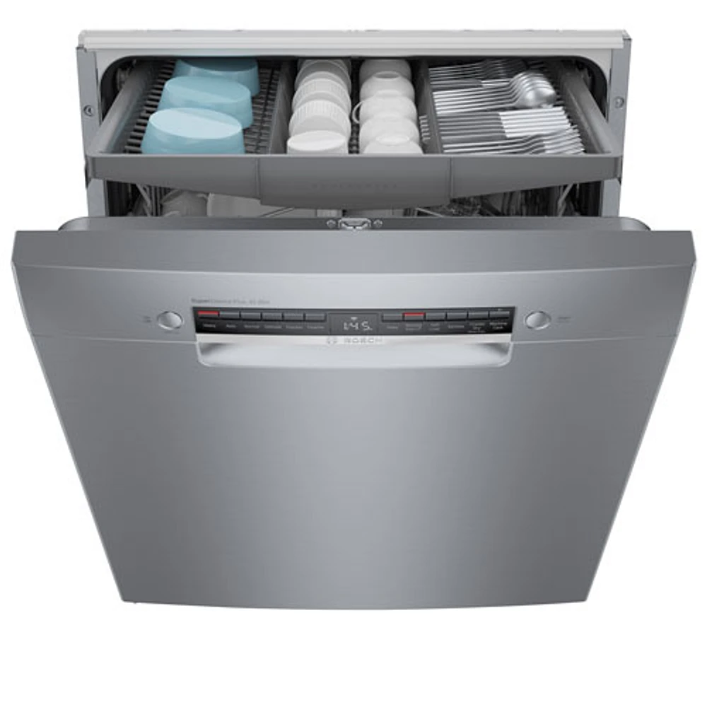 Bosch 800 Series 24" 44dB Built-In Dishwasher with Stainless Steel Tub & Third Rack (SGE78C55UC) - SS