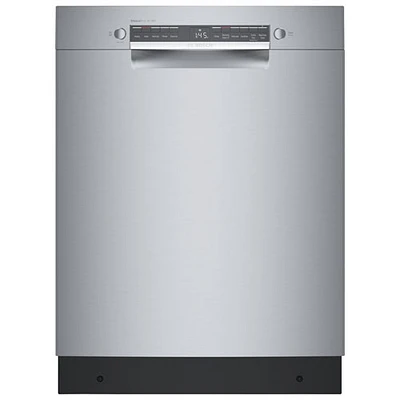 Bosch 300 Series 24" 46dB Built-In Dishwasher with Stainless Steel Tub (SGE53C55UC) - Stainless Steel