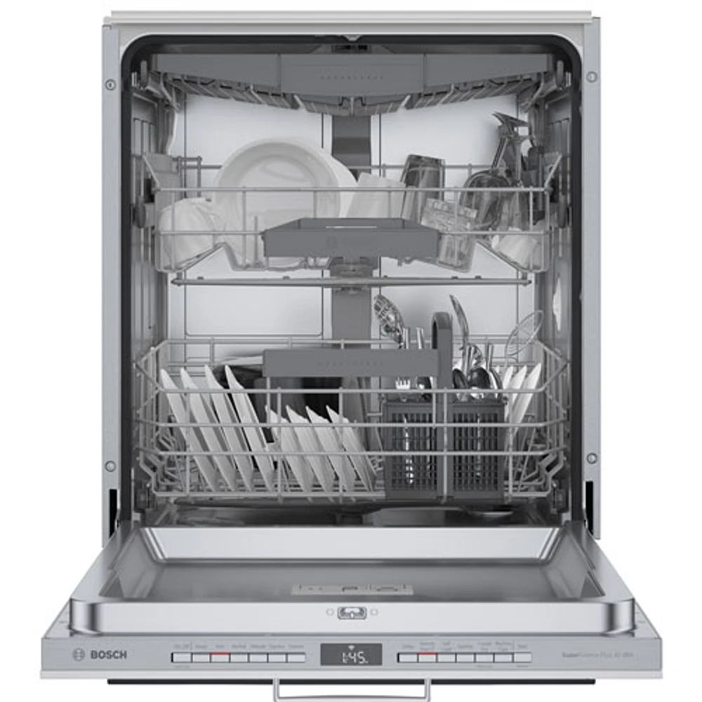 Bosch 800 Series 24" 44dB Built-In Dishwasher w/ Stainless Steel Tub & Third Rack (SGV78C53UC)- Custom Panel