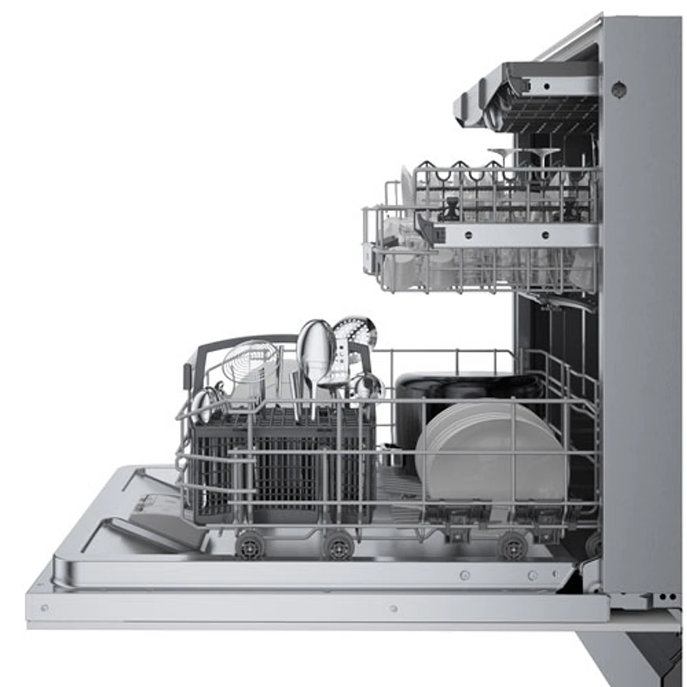 Bosch 800 Series 24" 44dB Built-In Dishwasher w/ Stainless Steel Tub & Third Rack (SGV78C53UC)- Custom Panel